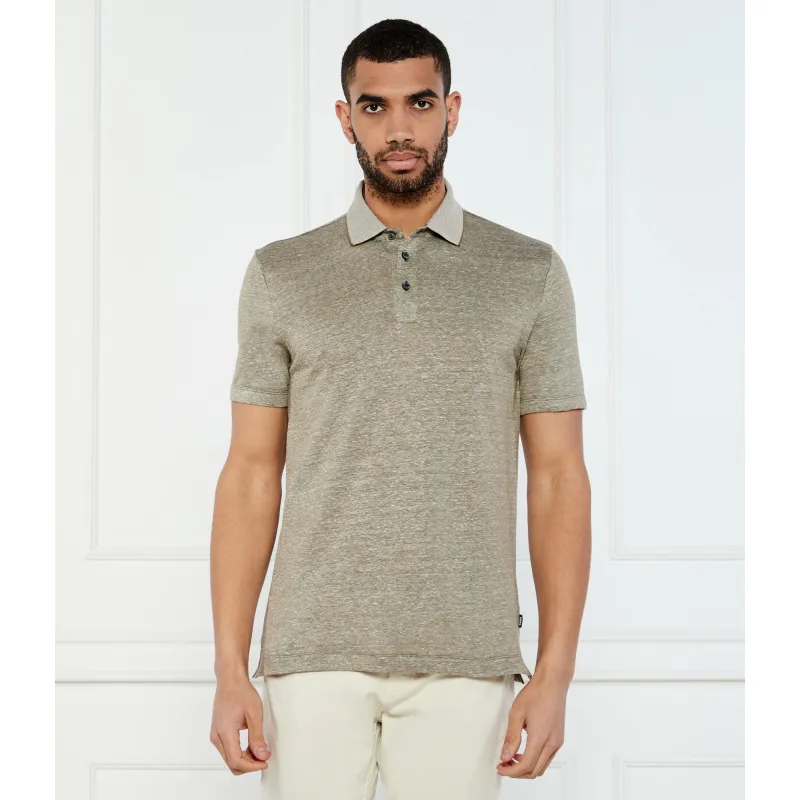 BOSS BLACK Polo H-Press 28 | Regular Fit | z dodatkiem lnu