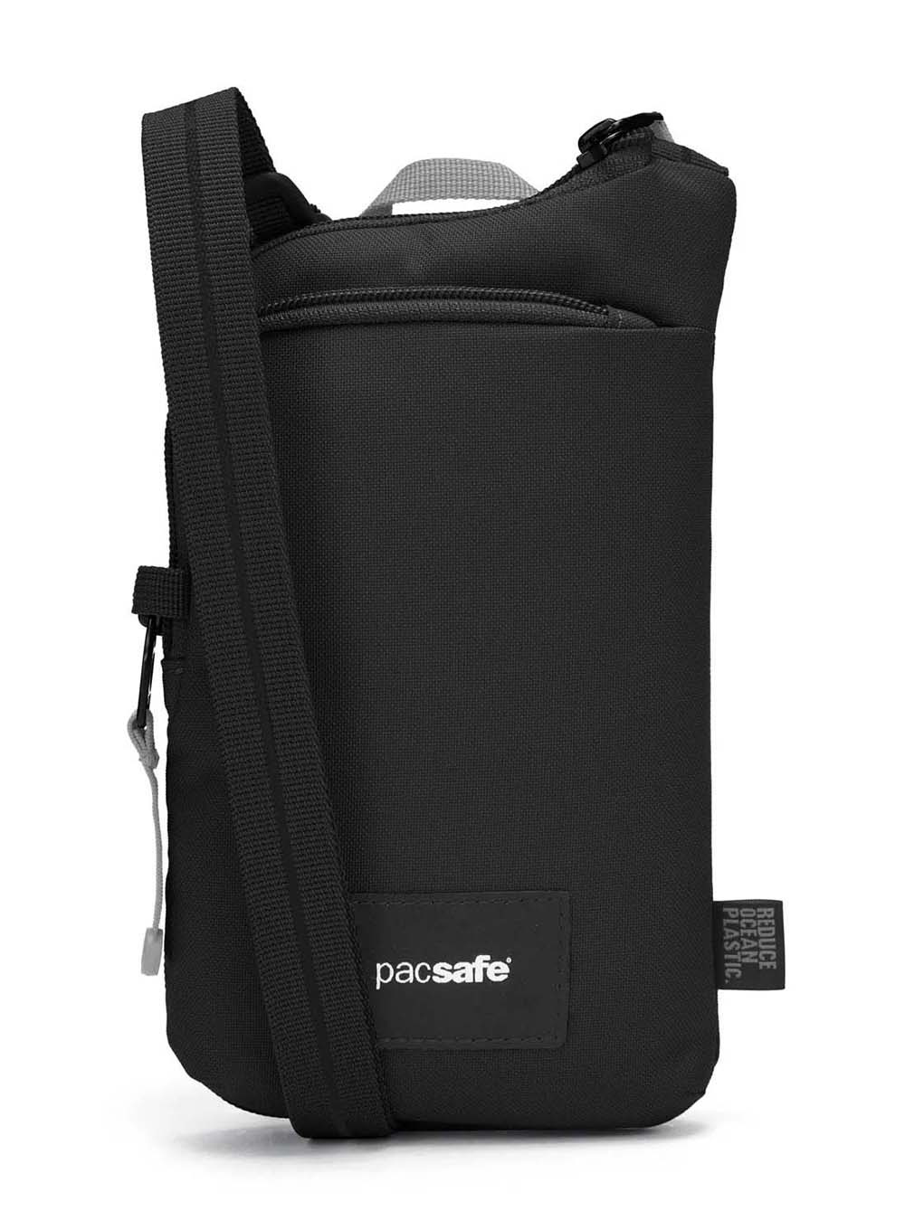 Saszetka antykradzieżowa na dokumenty Pacsafe Go Tech Crossbody - jet black