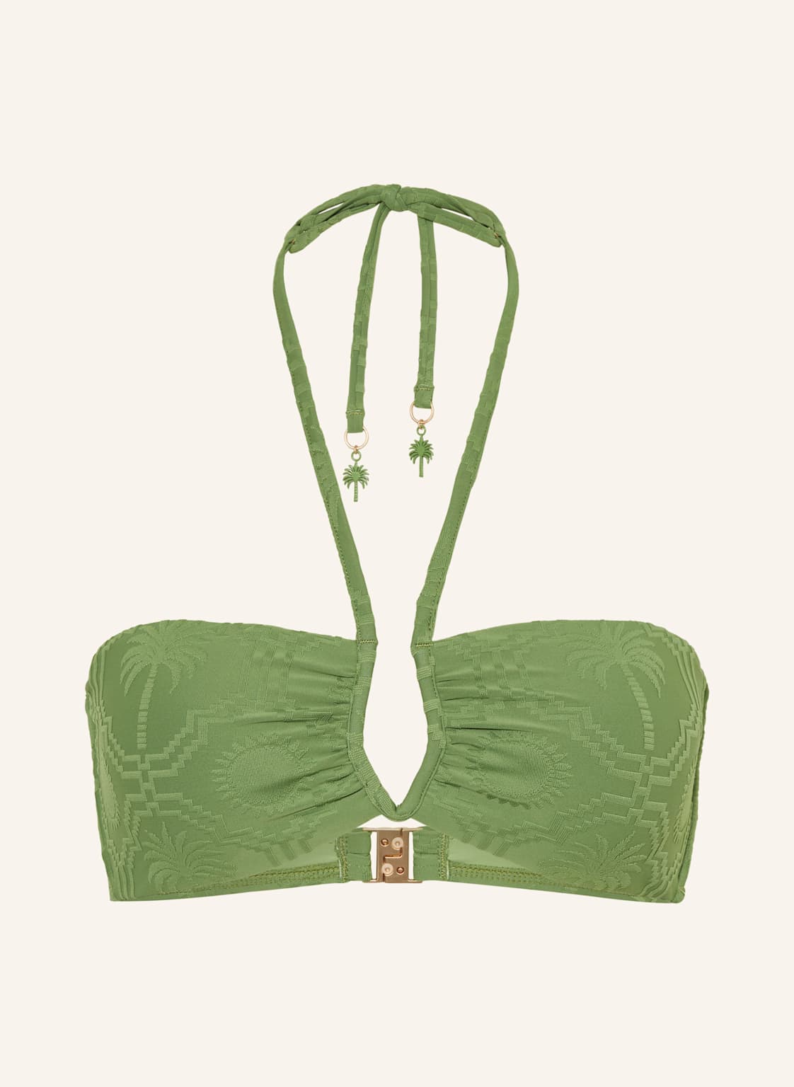 Seafolly Góra Od Bikini Bandeau Oasis gruen