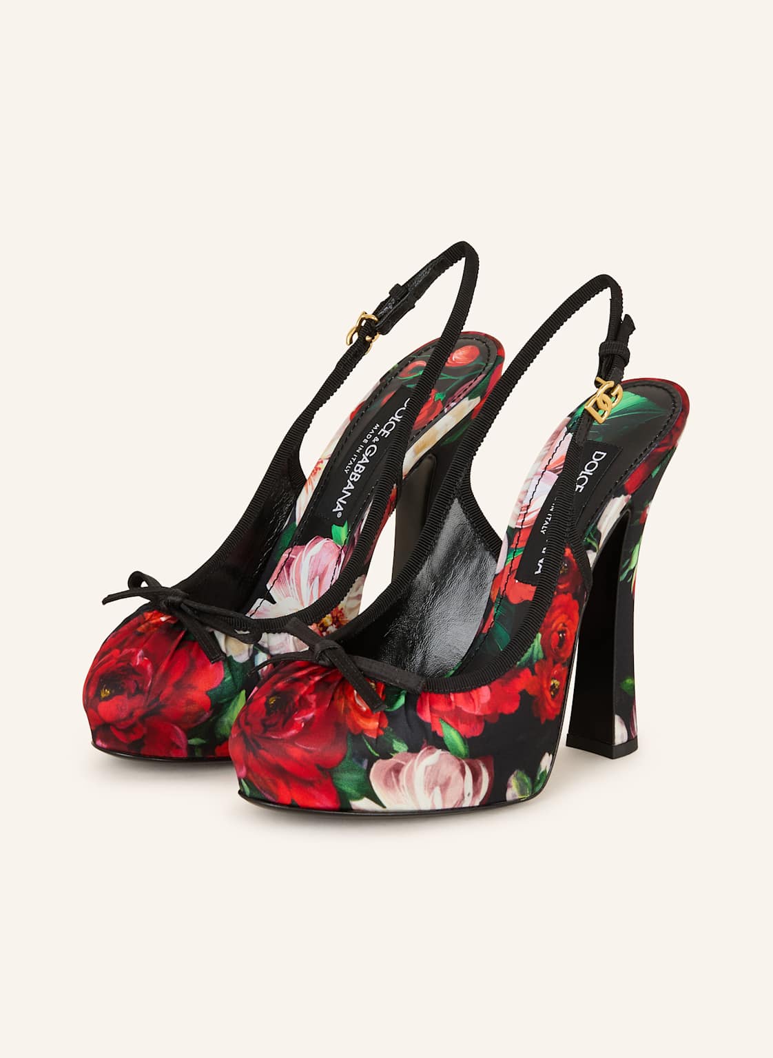 Dolce & Gabbana Czółenka Z Odkrytą Piętą schwarz