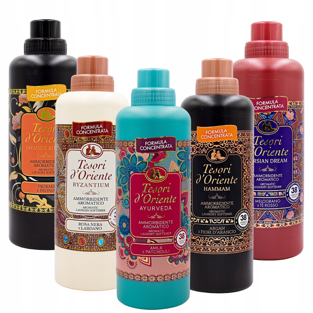 Tesori d'Oriente zestaw 5 płynów do płukania BAJPH