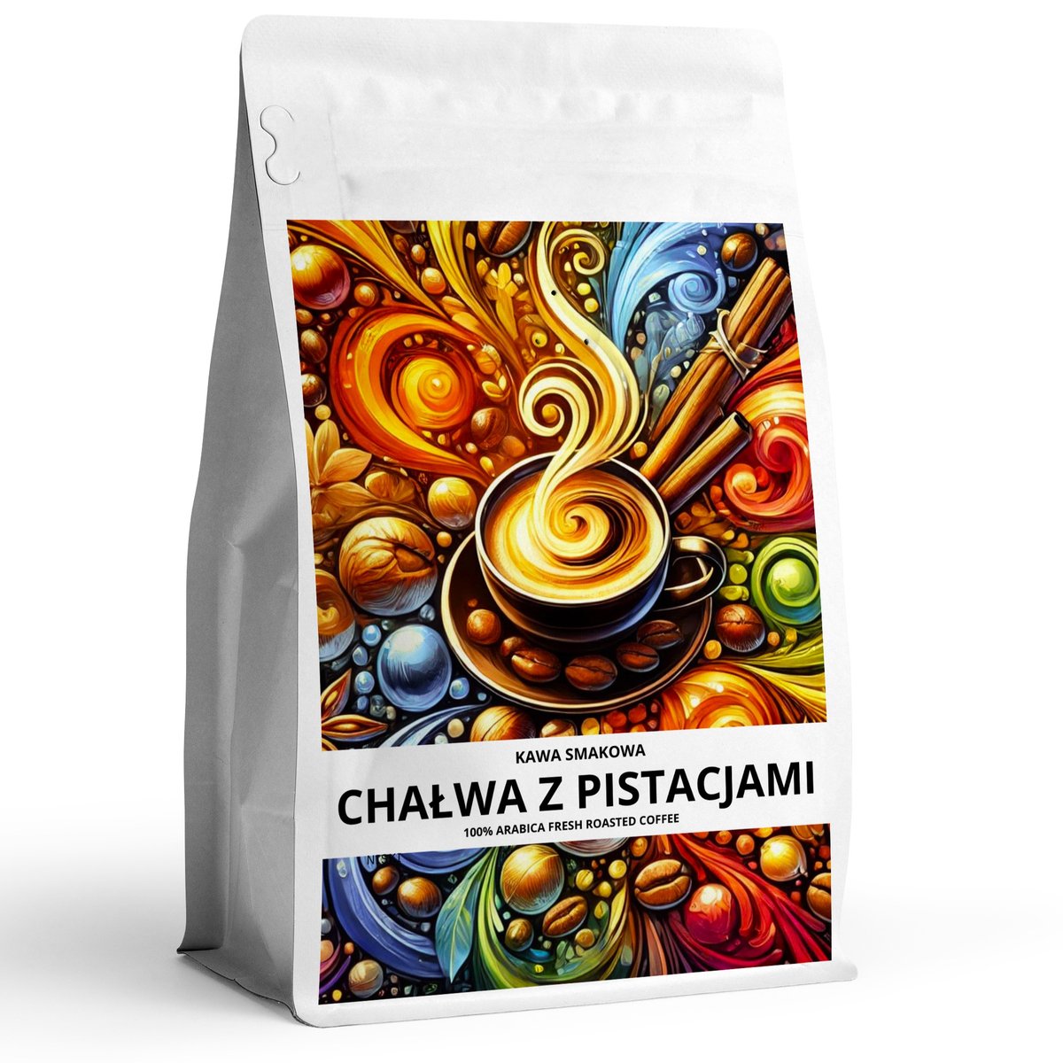 Kawa smakowa mielona CHAŁWA Z PISTACJAMI 100 % arabica