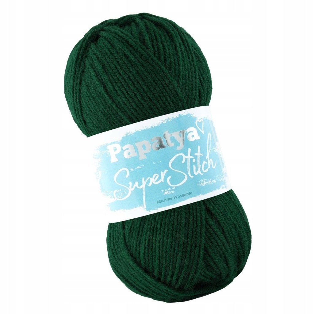 Włóczka PAPATYA SUPER STITCH AKRYLOWA GRUBA AKRYL 100% kolor C ZIELONY 6840