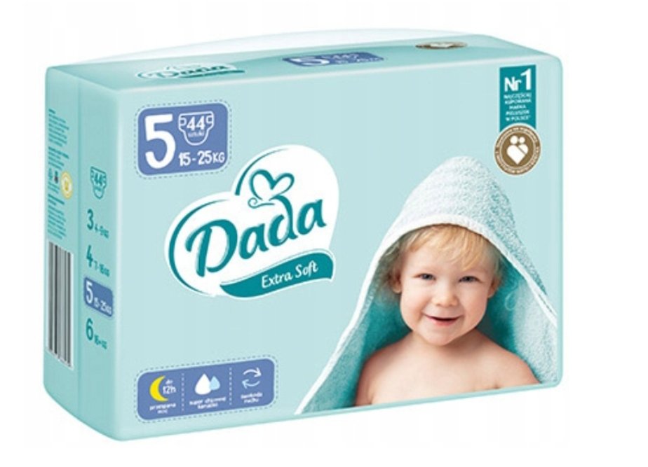 Pieluchy pieluszki DADA EXTRA SOFT 5 42szt 15-25kg