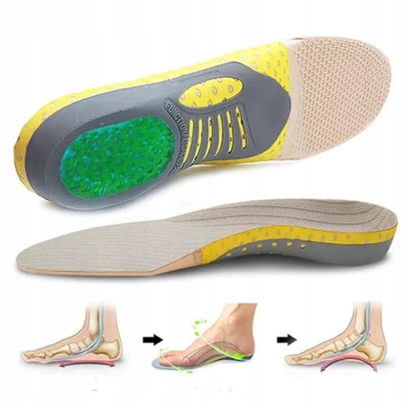 Wkładki do butów ortopedyczne odciążające przewiewne piankowe żelowe 40-46