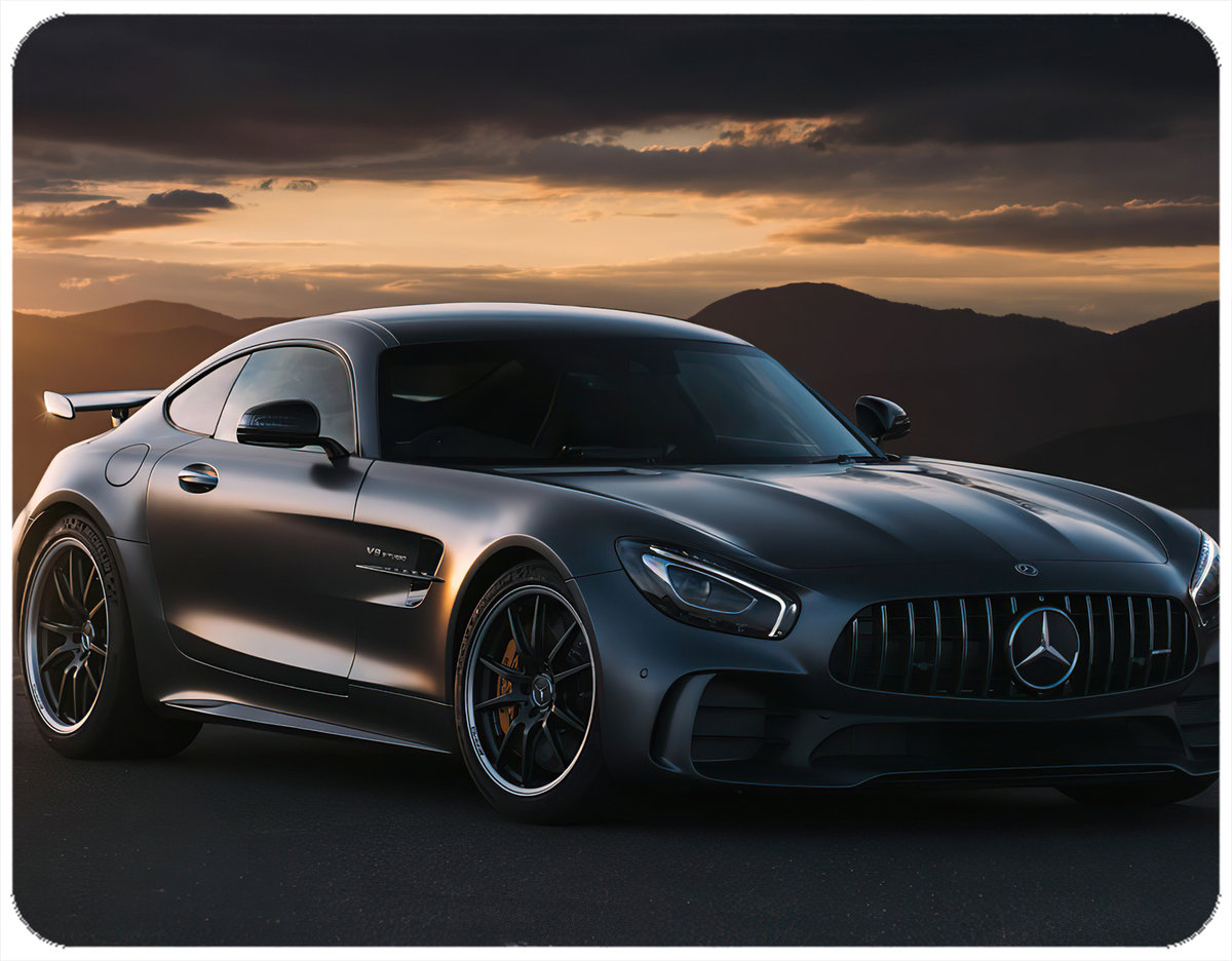 PODKŁADKA POD MYSZKĘ MERCEDES AMG Z IMIENIEM 23x19CM DO LAPTOPA
