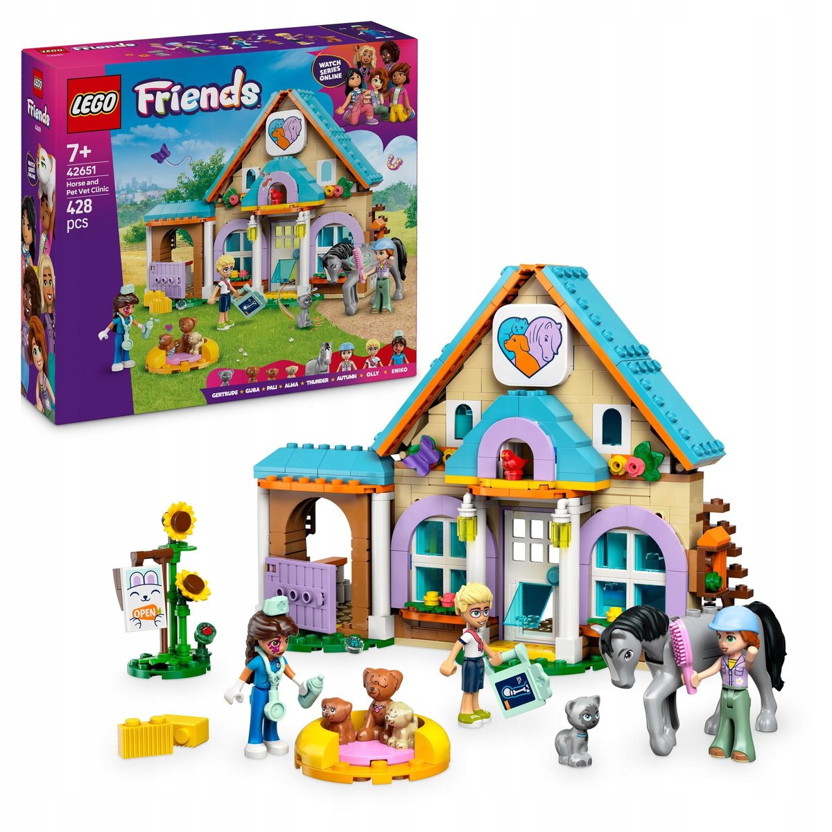 LEGO Friends - Koń i lecznica dla zwierząt Farma LEGO PREZENT DLA DZIEWCZYNKI