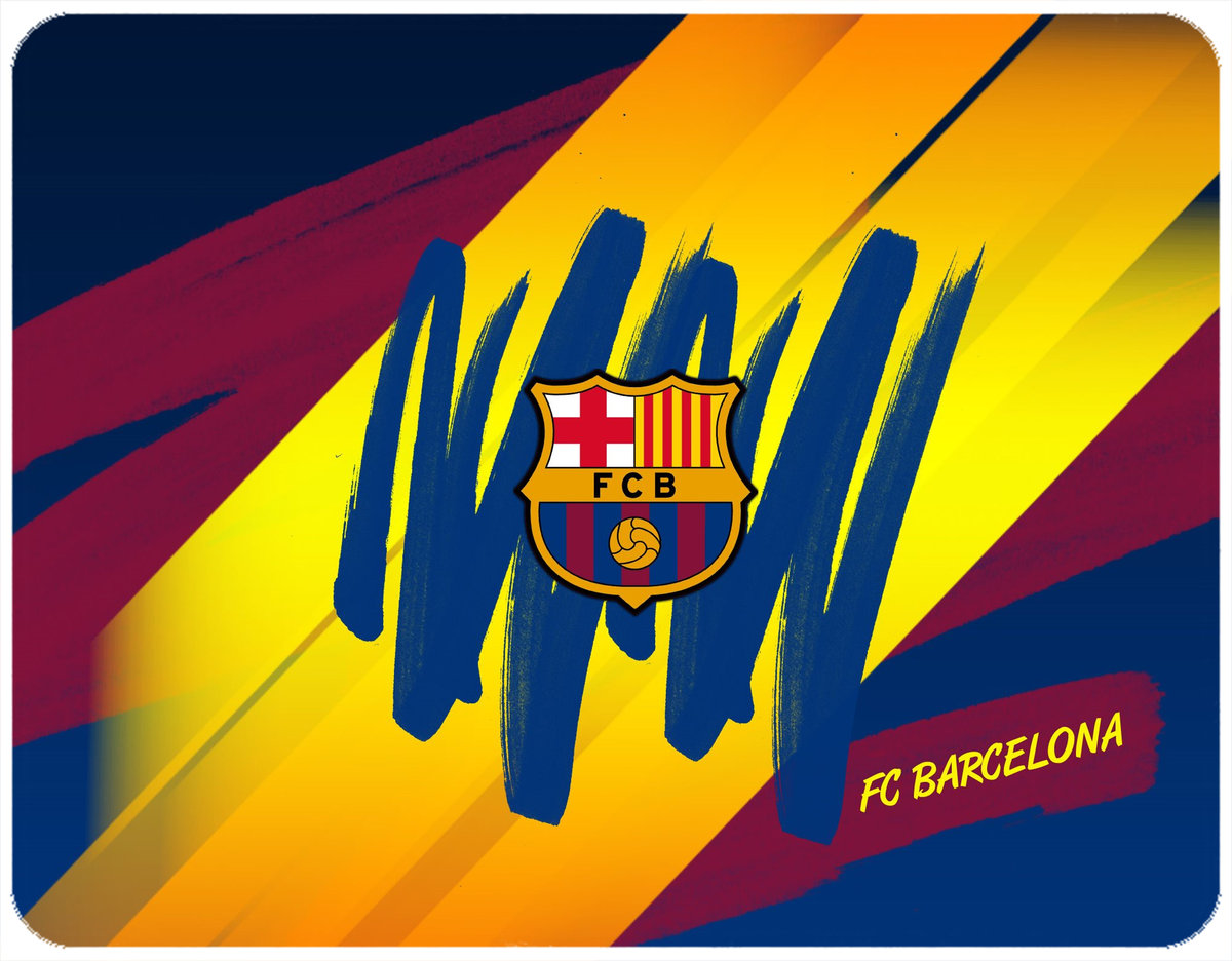 PODKŁADKA POD MYSZKĘ FC BARCELONA Z IMIENIEM 23x19CM DO LAPTOPA