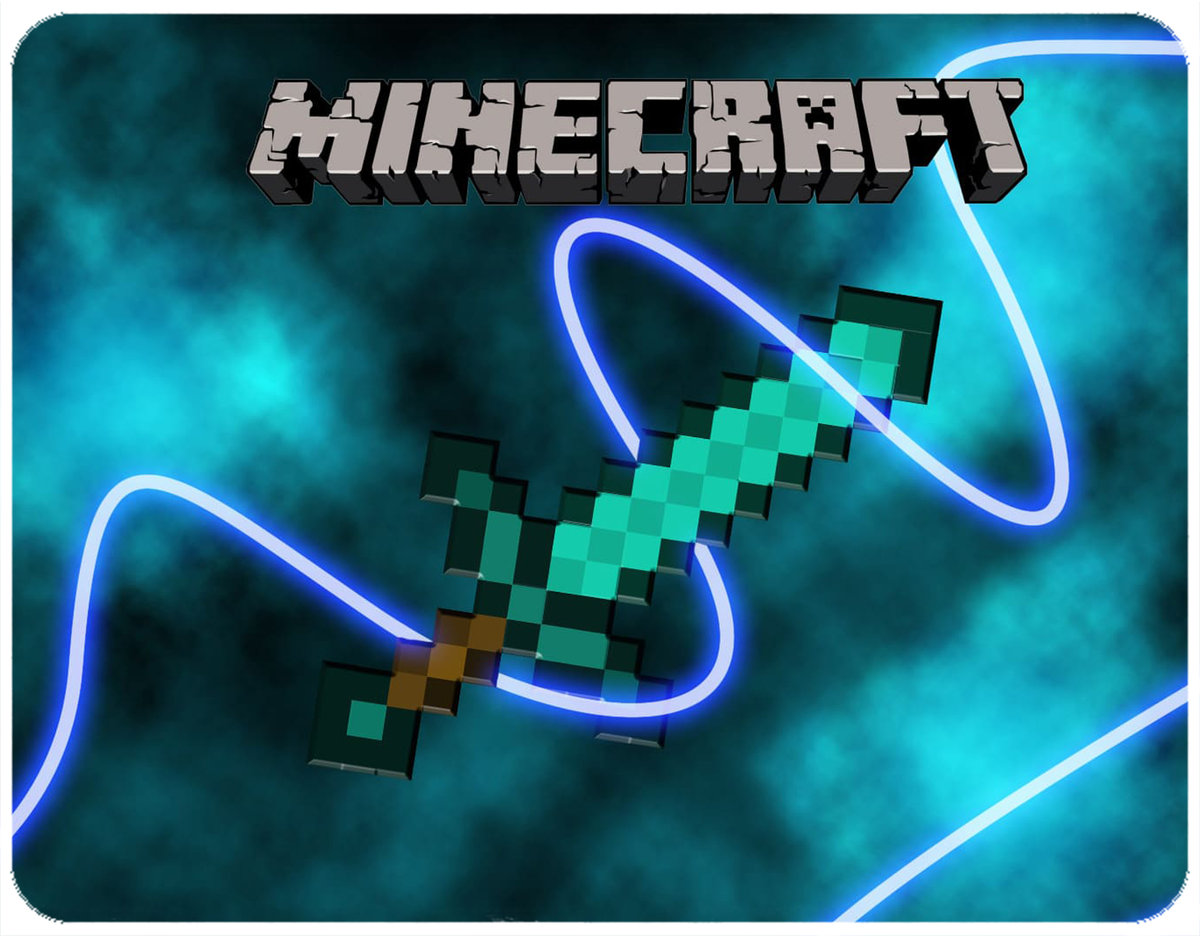 PODKŁADKA POD MYSZKĘ MINECRAFT Z IMIENIEM 23x19CM DO LAPTOPA