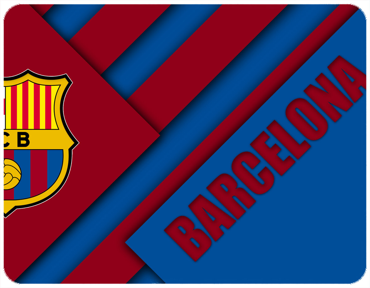PODKŁADKA POD MYSZKĘ FC BARCELONA Z IMIENIEM 23x19CM DO LAPTOPA