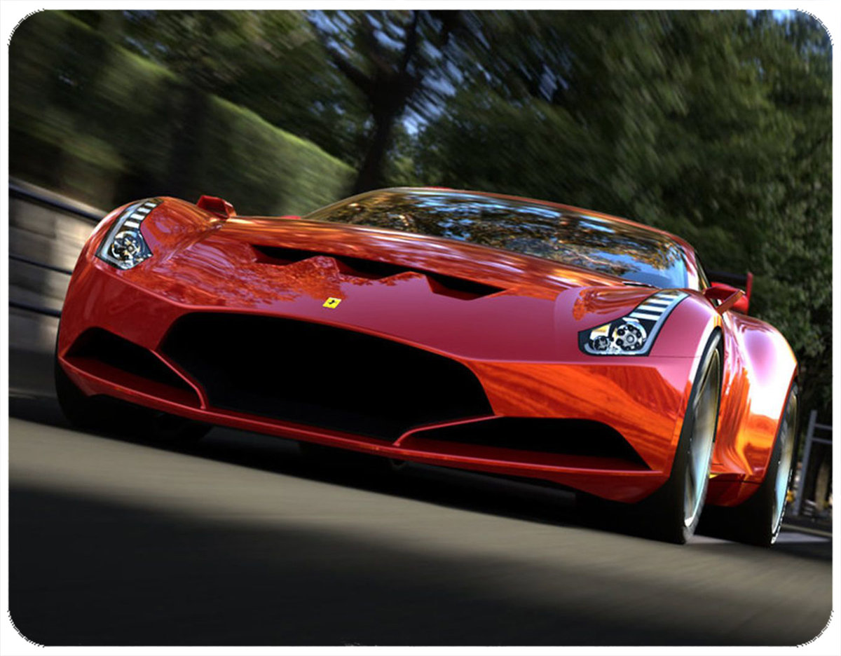 PODKŁADKA POD MYSZKĘ FERRARI Z IMIENIEM 23x19CM DO LAPTOPA