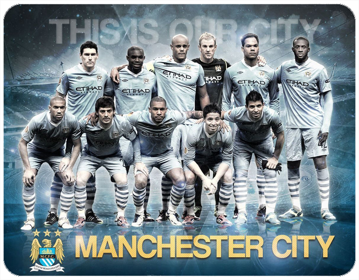 PODKŁADKA POD MYSZKĘ MAN CITY Z IMIENIEM 23x19CM DO LAPTOPA