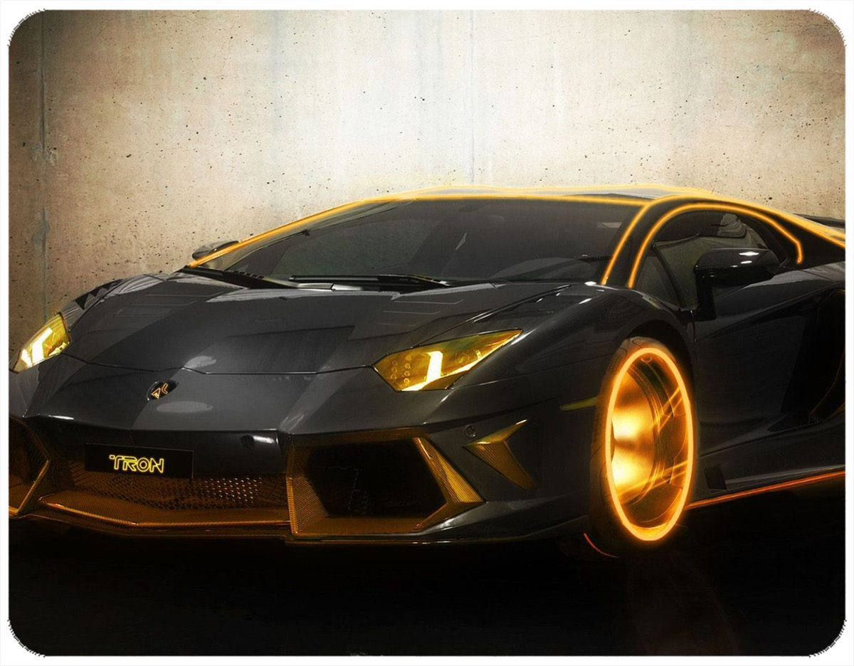 PODKŁADKA POD MYSZKĘ LAMBORGHINI Z IMIENIEM 23x19CM DO LAPTOPA