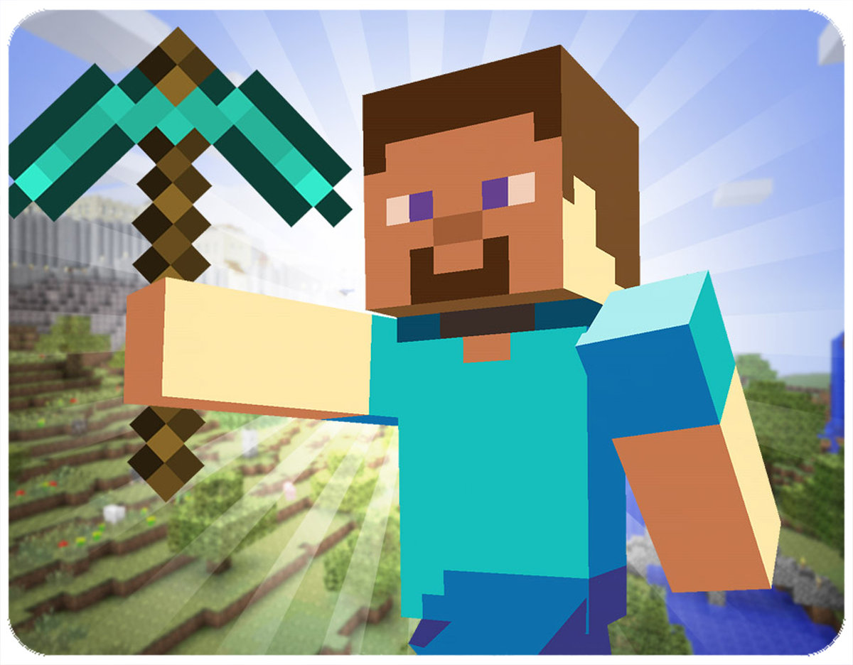 PODKŁADKA POD MYSZKĘ MINECRAFT Z IMIENIEM 23x19CM DO LAPTOPA