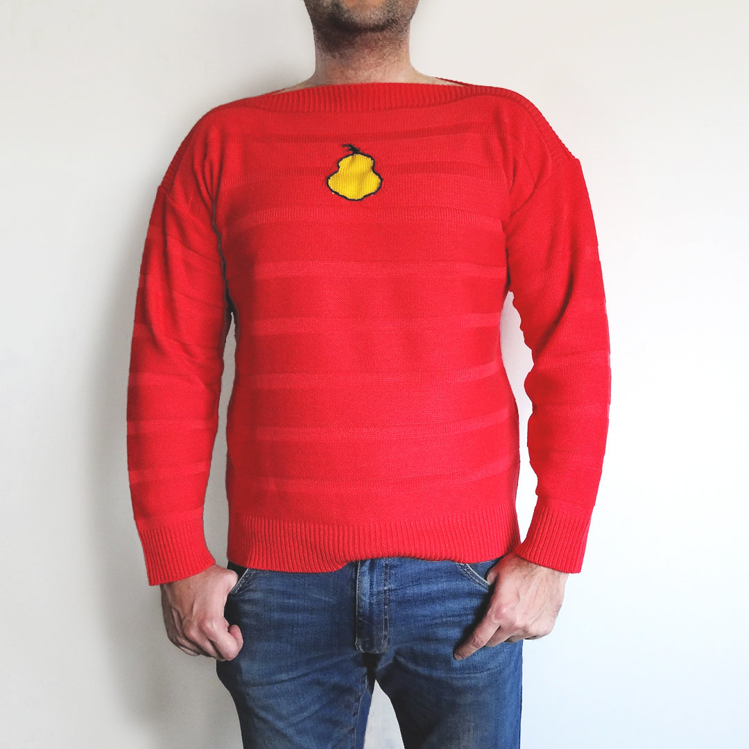 Sweter z gruszką. Kultowa Grucha XS