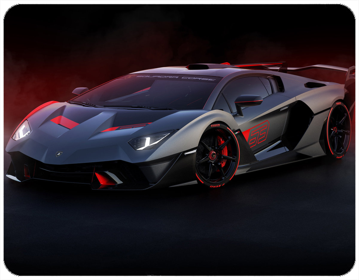 PODKŁADKA POD MYSZKĘ LAMBORGHINI Z IMIENIEM 23x19CM DO LAPTOPA