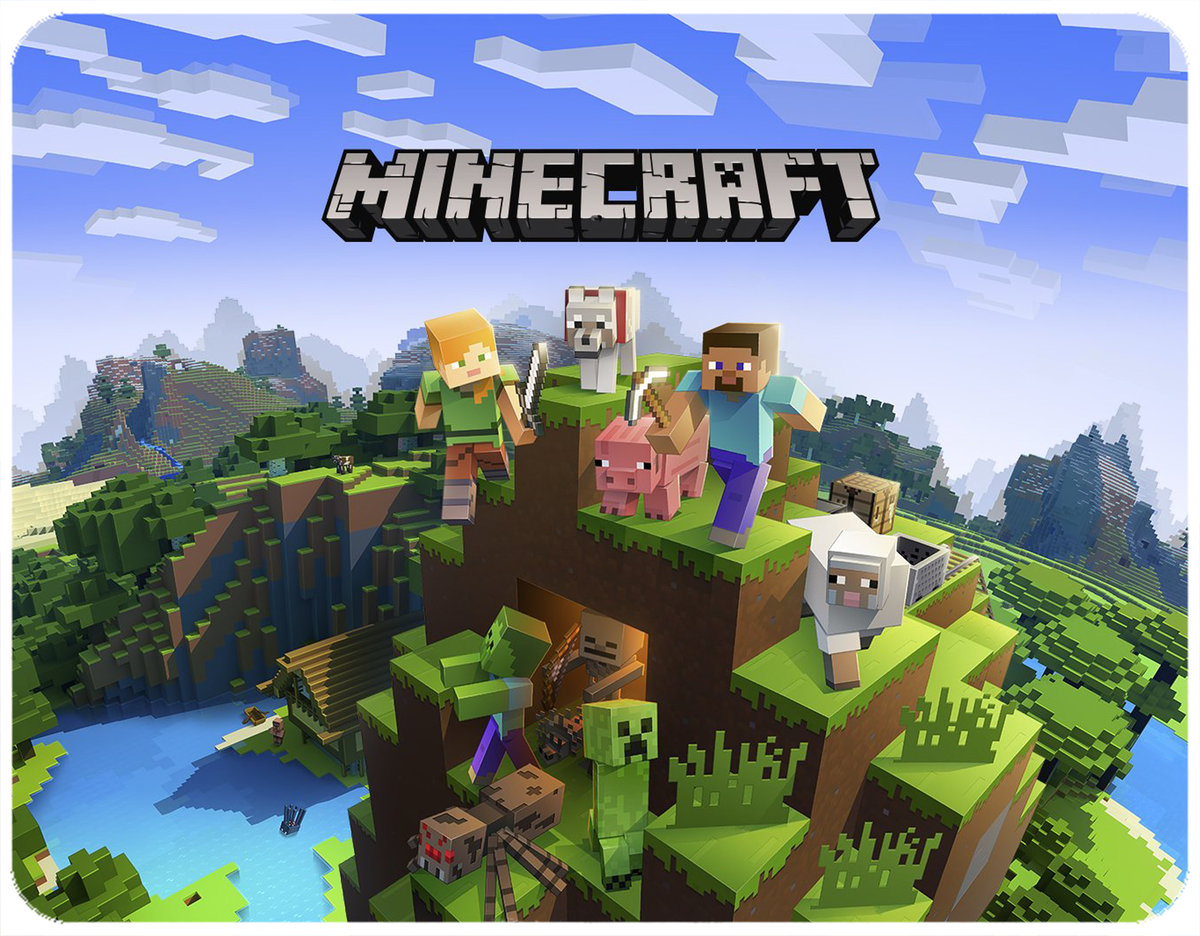 PODKŁADKA POD MYSZKĘ MINECRAFT Z IMIENIEM 23x19CM DO LAPTOPA