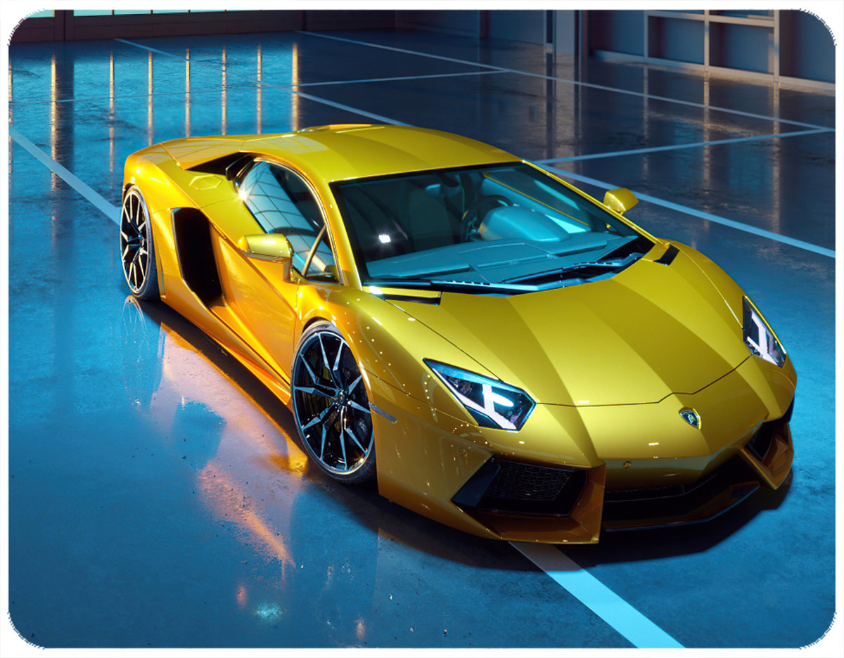 PODKŁADKA POD MYSZKĘ LAMBORGHINI Z IMIENIEM 23x19CM DO LAPTOPA