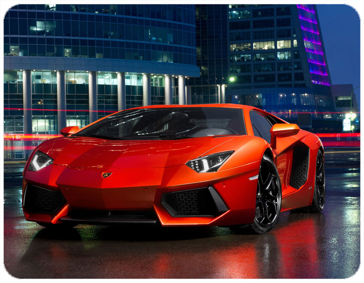 PODKŁADKA POD MYSZKĘ LAMBORGHINI Z IMIENIEM 23x19CM DO LAPTOPA