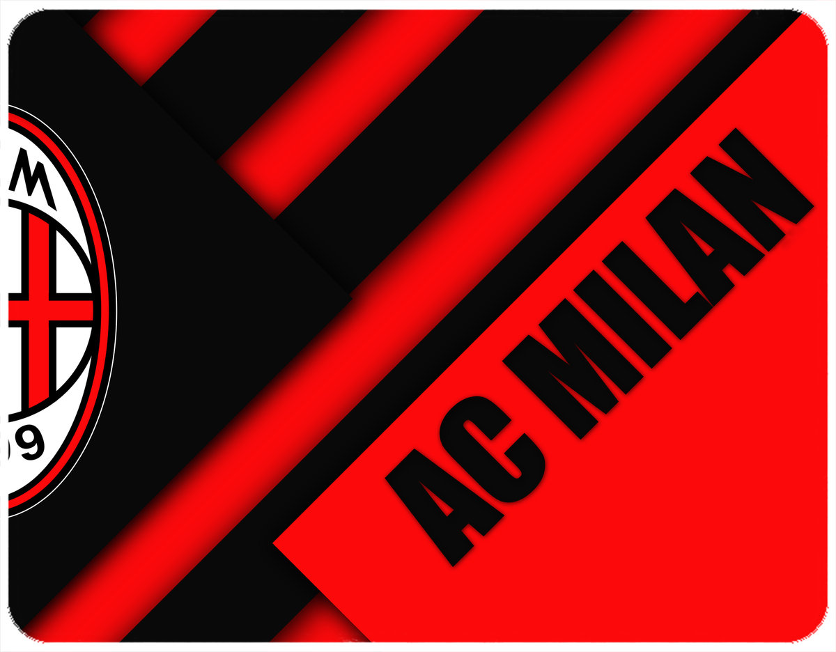 PODKŁADKA POD MYSZKĘ AC MILAN Z IMIENIEM 23x19CM DO LAPTOPA