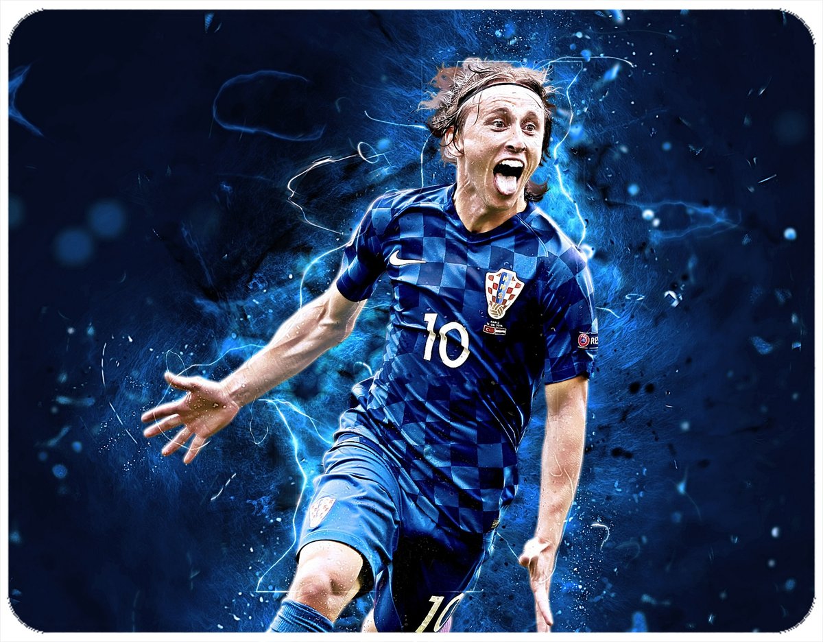 PODKŁADKA POD MYSZKĘ LUKA MODRIC Z IMIENIEM 23x19CM DO LAPTOPA