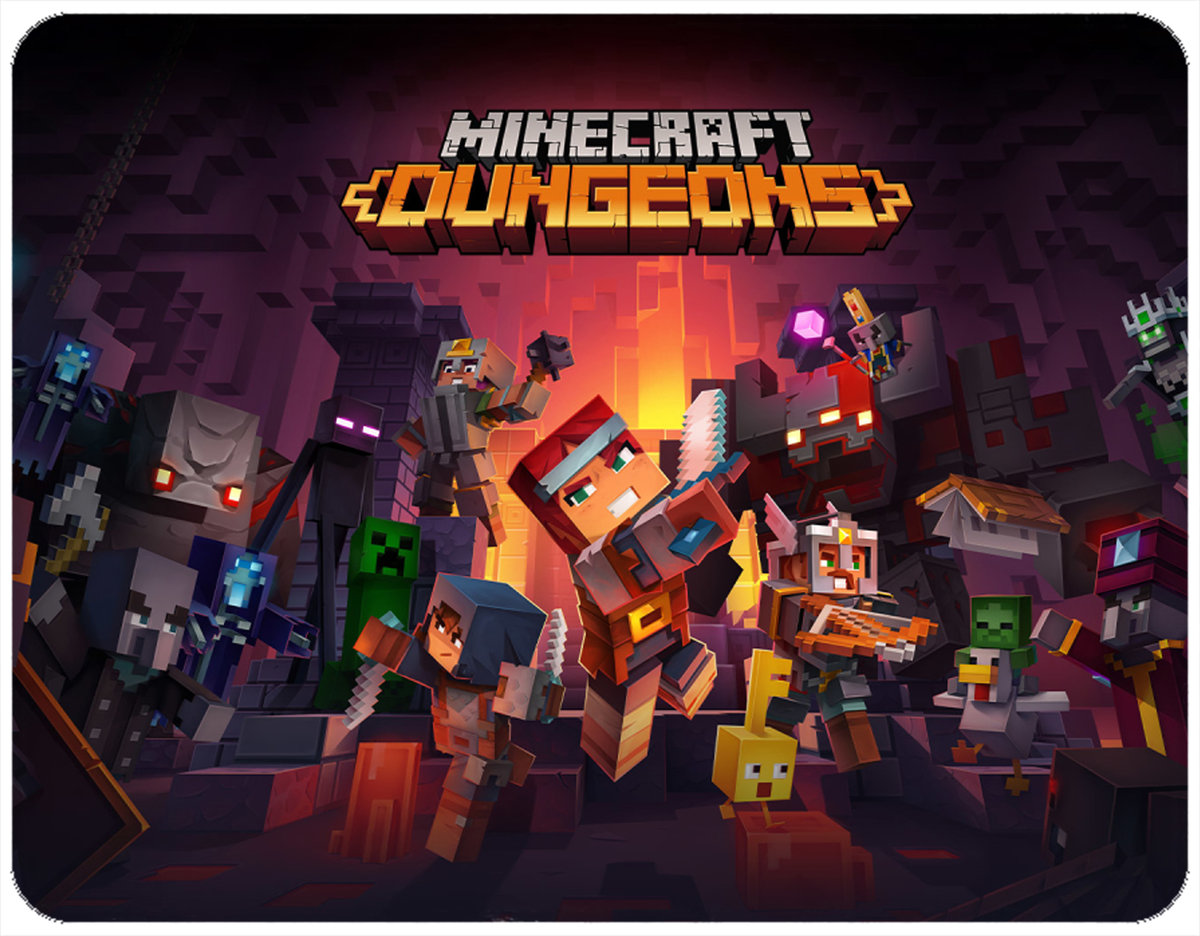 PODKŁADKA POD MYSZKĘ MINECRAFT Z IMIENIEM 23x19CM DO LAPTOPA