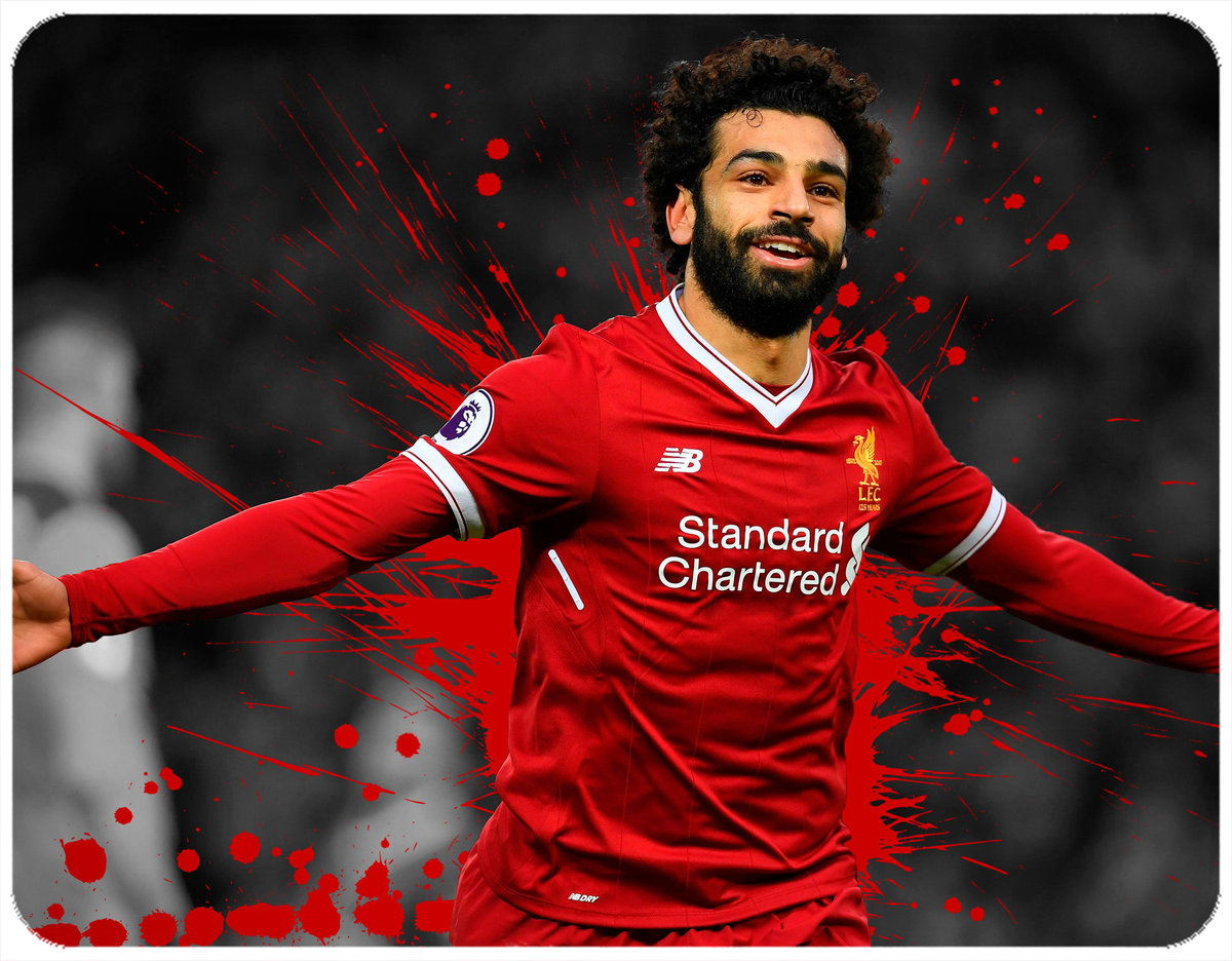 PODKŁADKA POD MYSZKĘ MOHAMED SALAH Z IMIENIEM 23x19CM DO LAPTOPA
