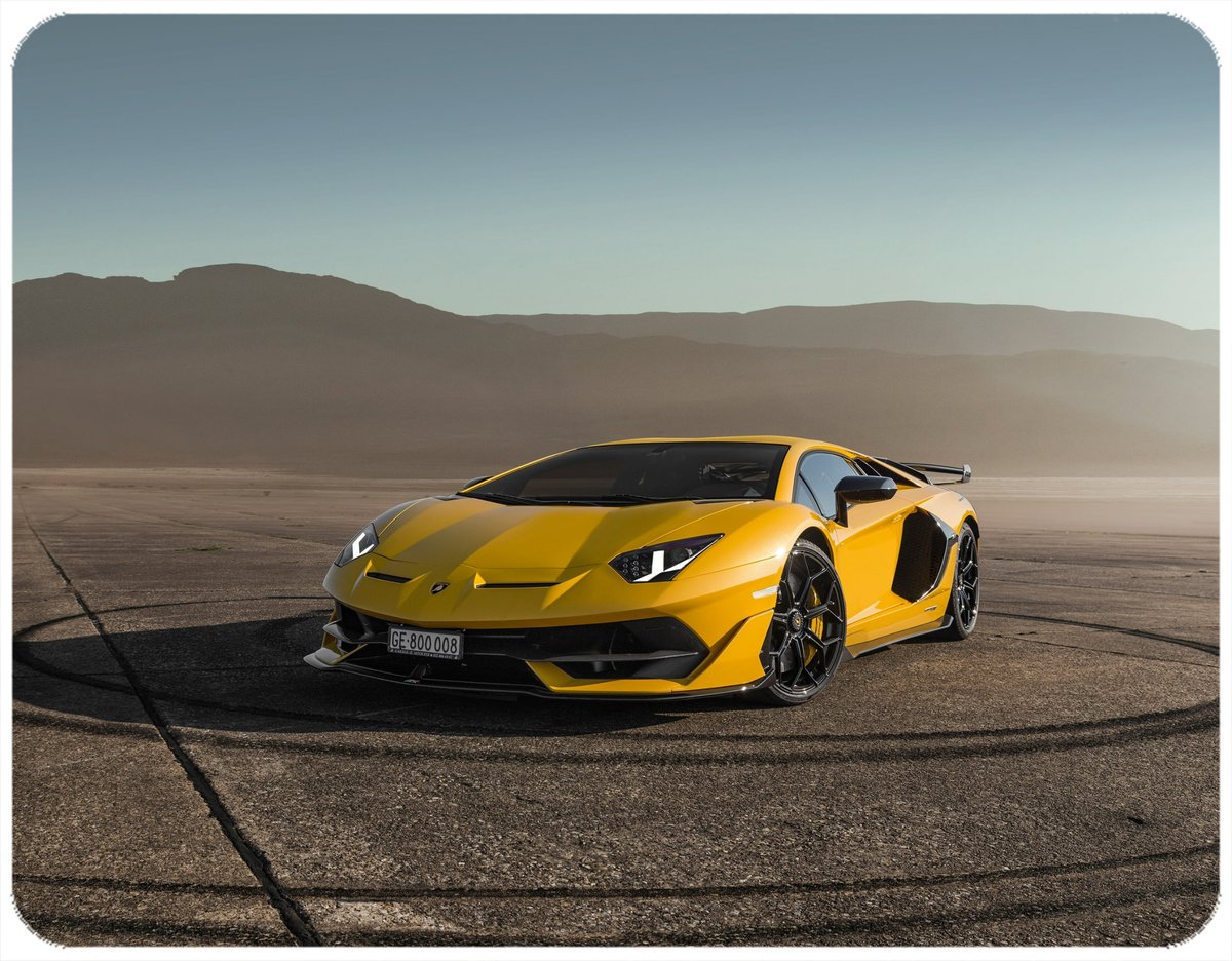 PODKŁADKA POD MYSZKĘ LAMBORGHINI Z IMIENIEM 23x19CM DO LAPTOPA