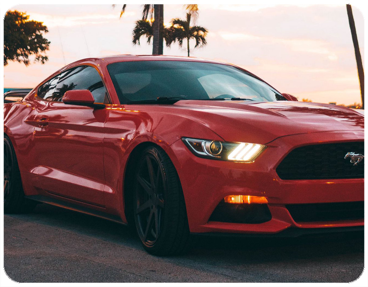 PODKŁADKA POD MYSZKĘ FORD MUSTANG Z IMIENIEM 23x19CM DO LAPTOPA