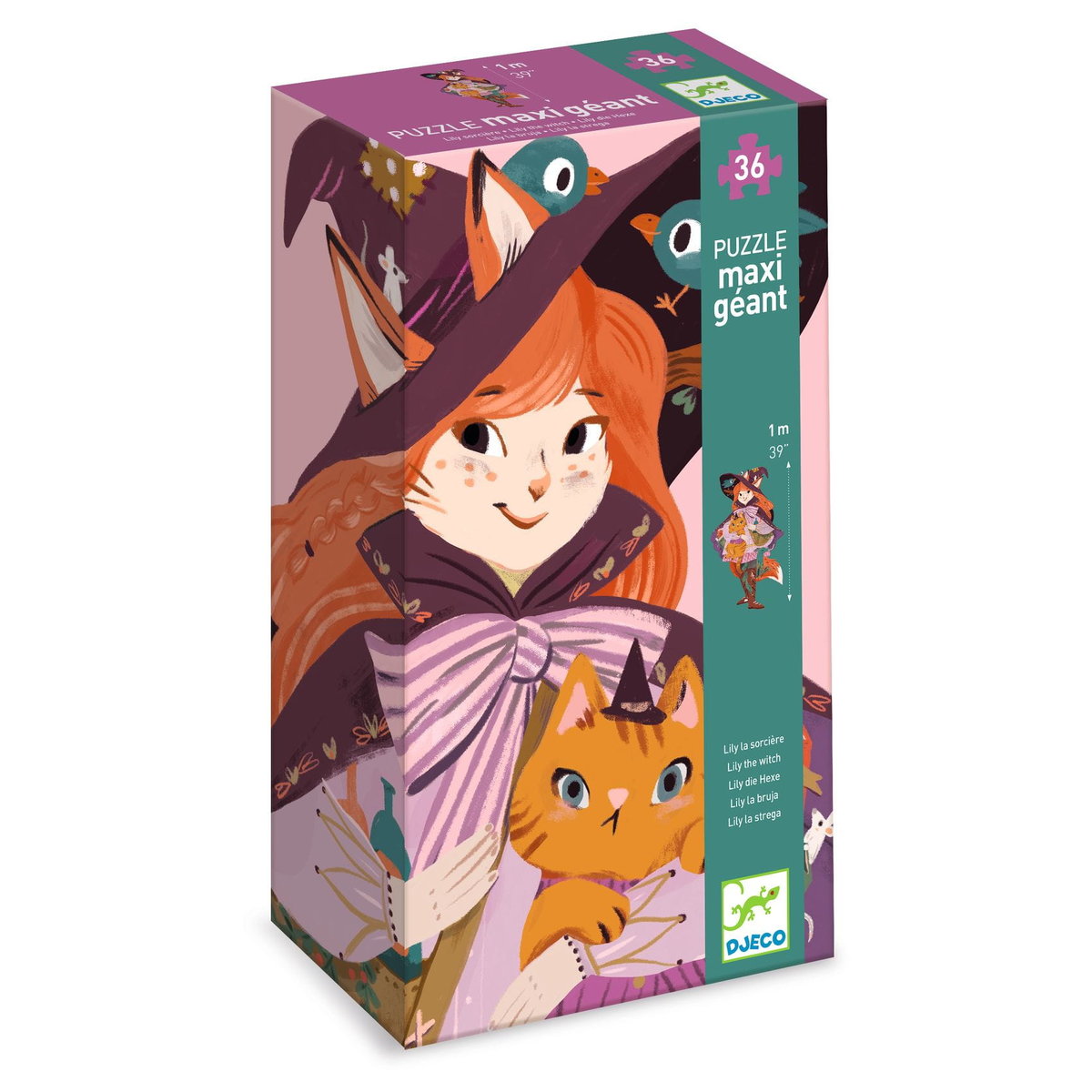 DJECO Puzzle kartonowe gigant CZARODZIEJKA LILY