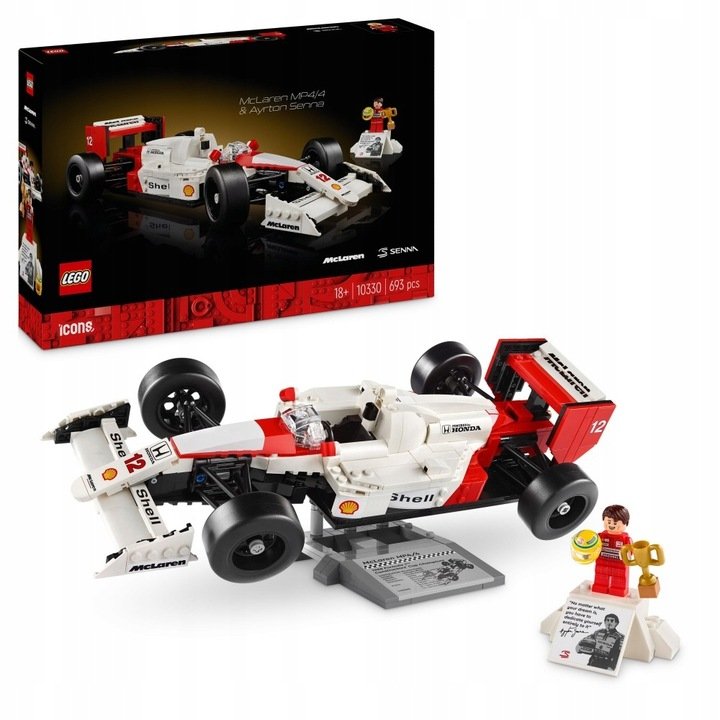 LEGO ICONS - Formuła 1 mclaren MP4/4 Ayrton Senna LEGO PREZENT