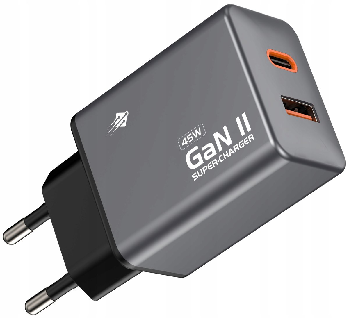 Szybka ładowarka sieciowa GaN II 45W 3A QC 3.0 1x USB C + 1x USB A