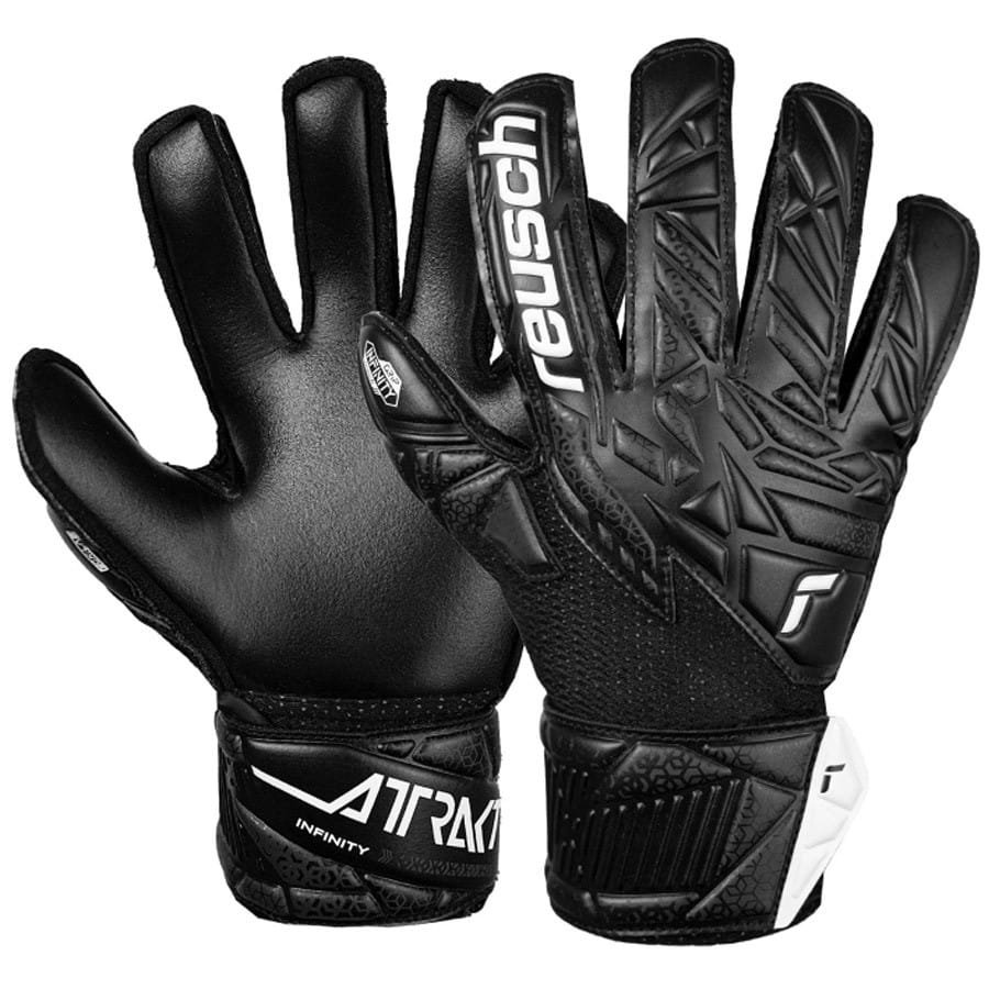 Rękawice Reusch Attrakt Infinity Junior 55 72 715 7700 - CZARNY, 7,5