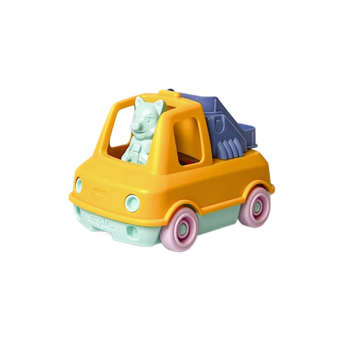 LE JOUET SIMPLE Pierwszy wóz strażacki pomarańczowy zabawka dla dzieci auto