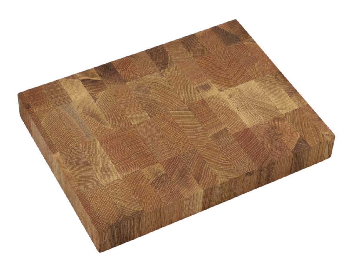 DESKA do krojenia END GRAIN SZTORCOWA DĘBOWA olejowana 32x24x4 solidna