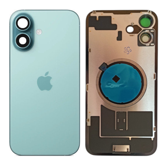 Klapka Plecki Tył iPhone 16 Plus Teal z Ramką i Magnesami