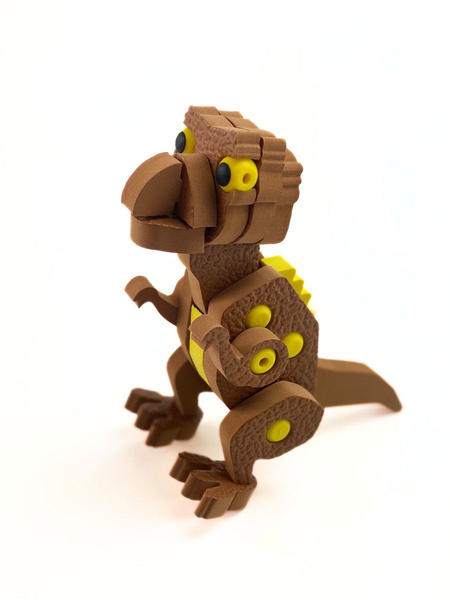 KLOCKI PUZZLE DINOZUAR Z PIANKI