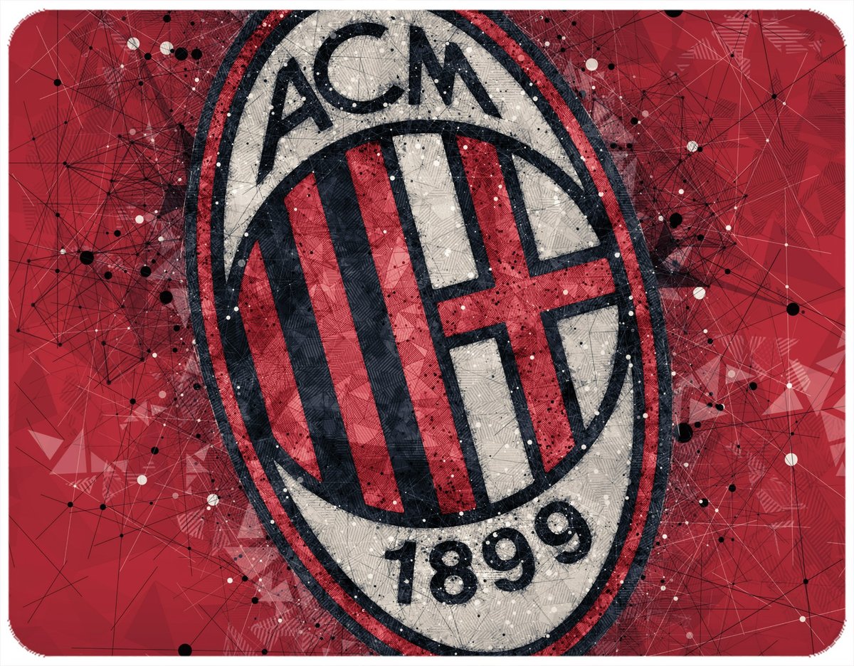 PODKŁADKA POD MYSZKĘ AC MILAN Z IMIENIEM 23x19CM DO LAPTOPA