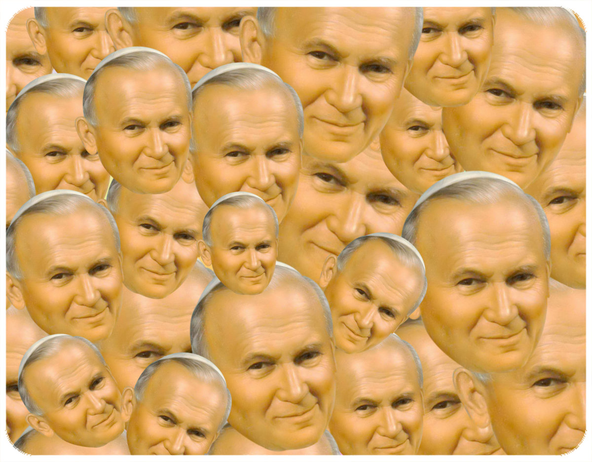 PODKŁADKA POD MYSZKĘ PAPIEŻ JAN PAWEŁ 2 + IMIĘ 23x19CM DO LAPTOPA