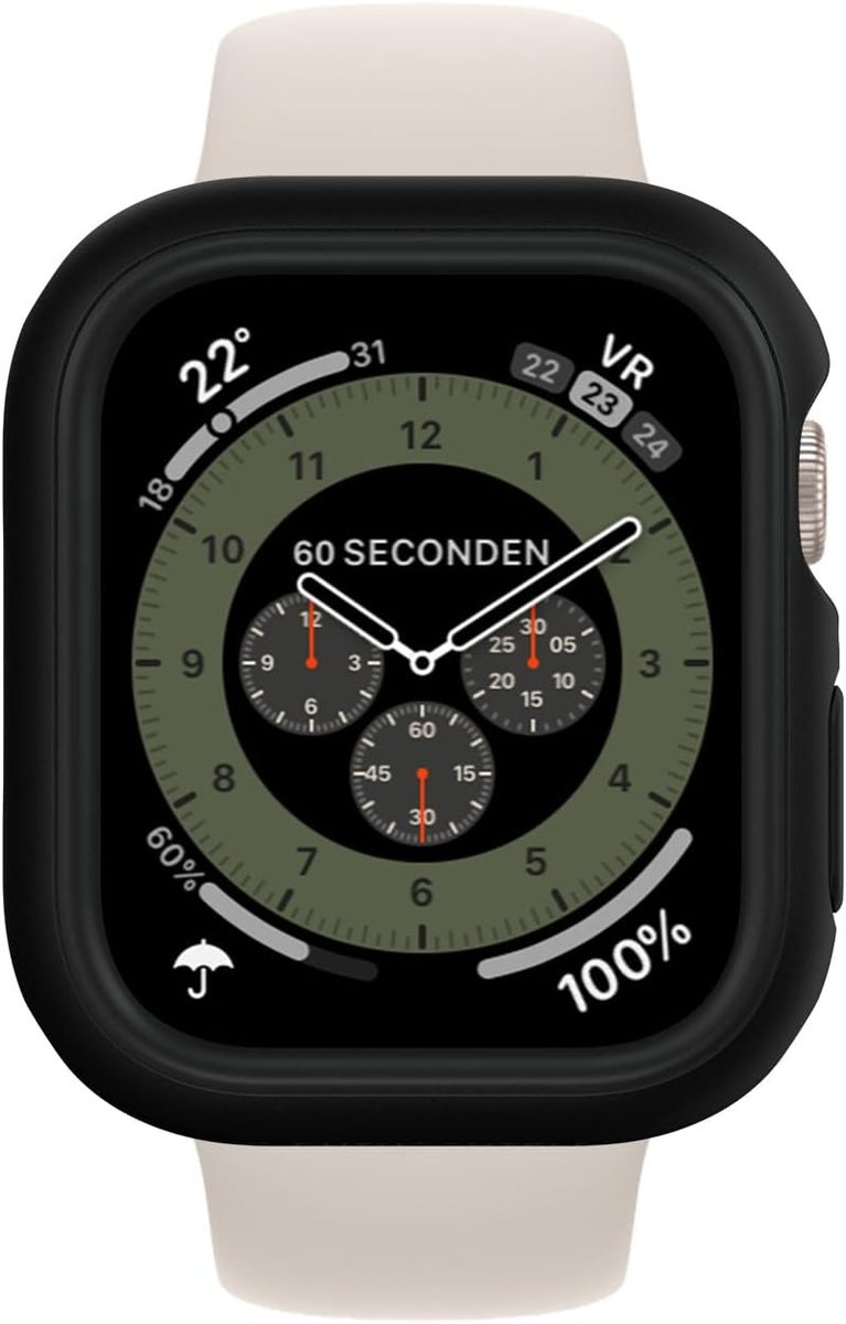 ETUI APPLE IWATCH SERII 9/8/7/ 41mm CZARNA RAMKA WYSOKA OCHRONA SOLIDNE
