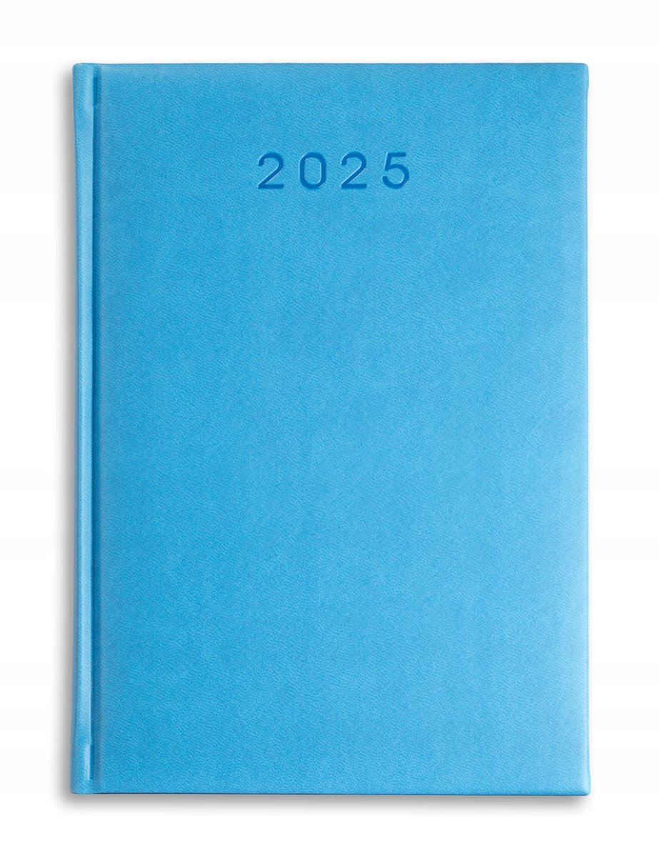 KALENDARZ książkowy A5 terminarz DZIENNY 2025 BŁĘKITNY Tury