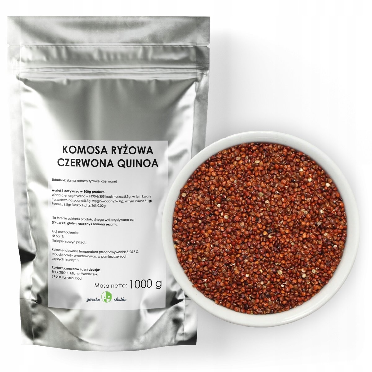 Komosa Ryżowa Czerwona Naturalna 1Kg