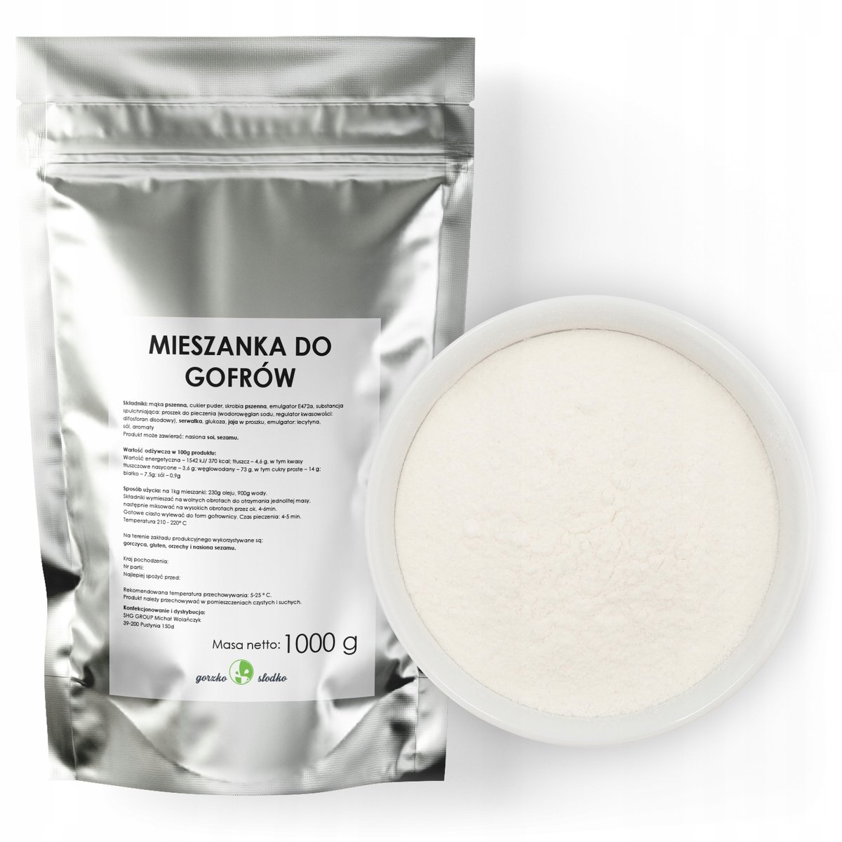 Gofry Mieszanka Gotowe Ciasto Do Gofrów 1Kg