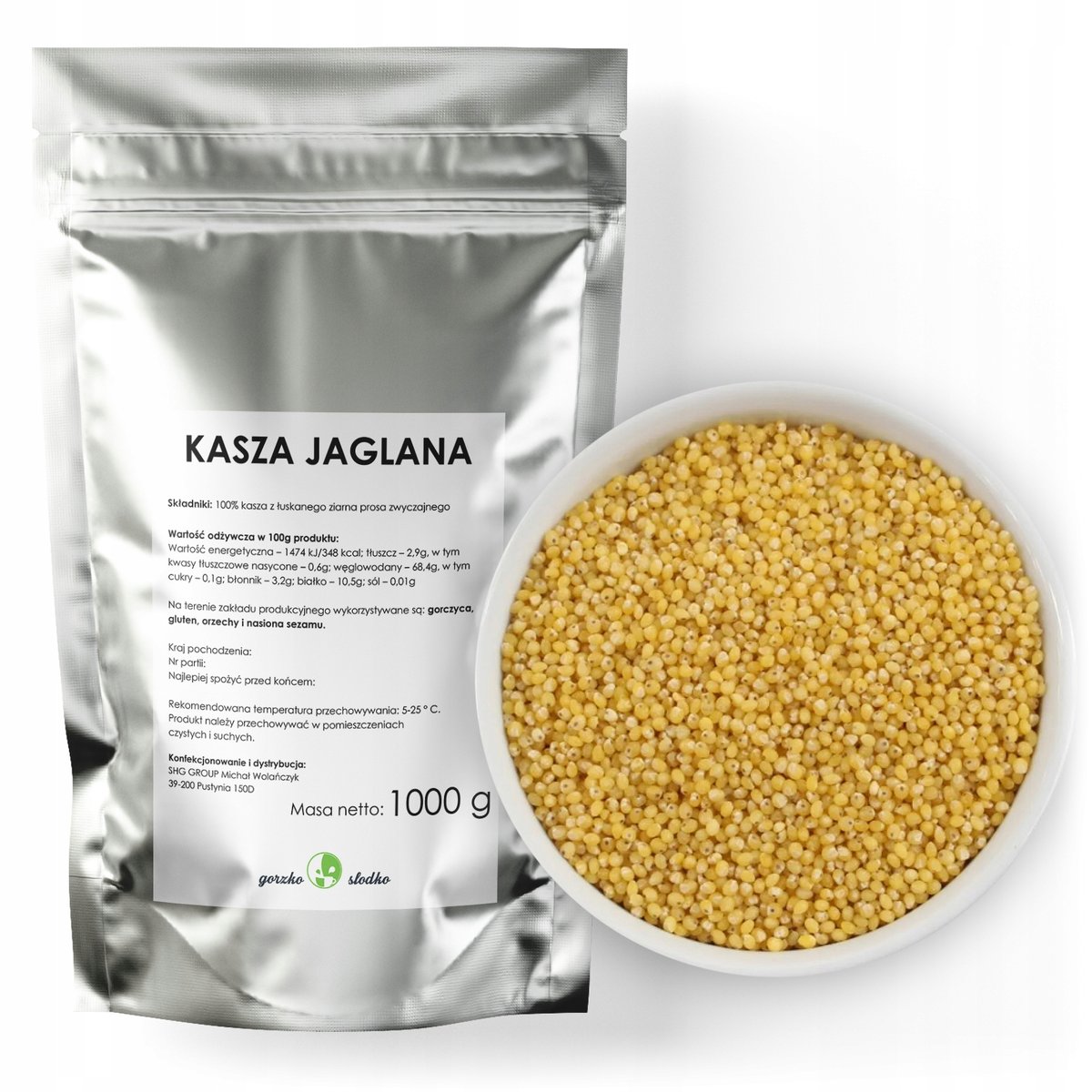 Kasza Jaglana Naturalna Kasza Jaglana 1Kg