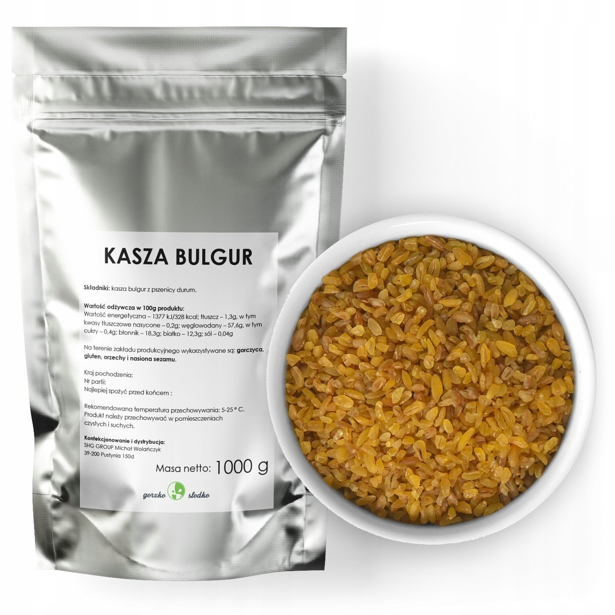 Kasza Bulgur Naturalna Kasza Z Pszenicy Durum 1Kg