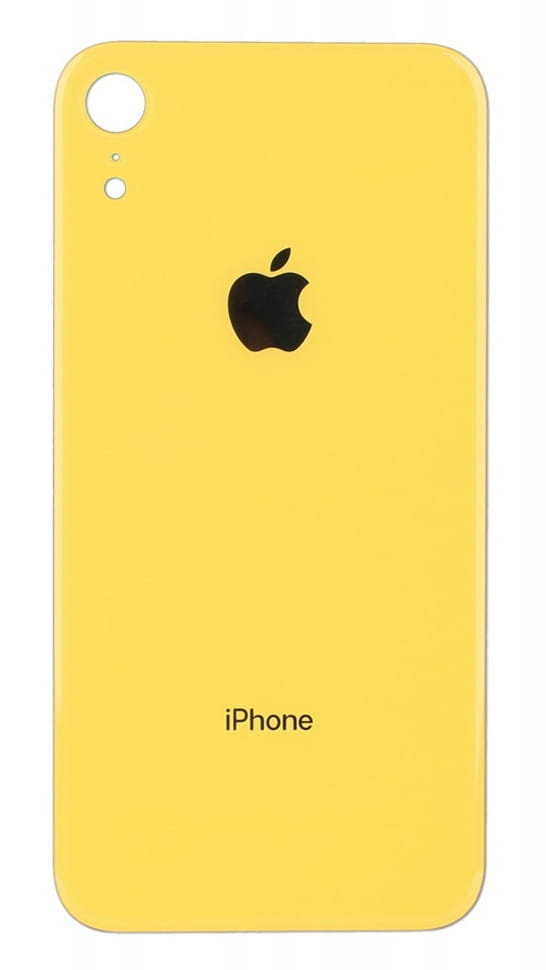 Klapka Plecki Tył iPhone XR Yellow Duże oczko