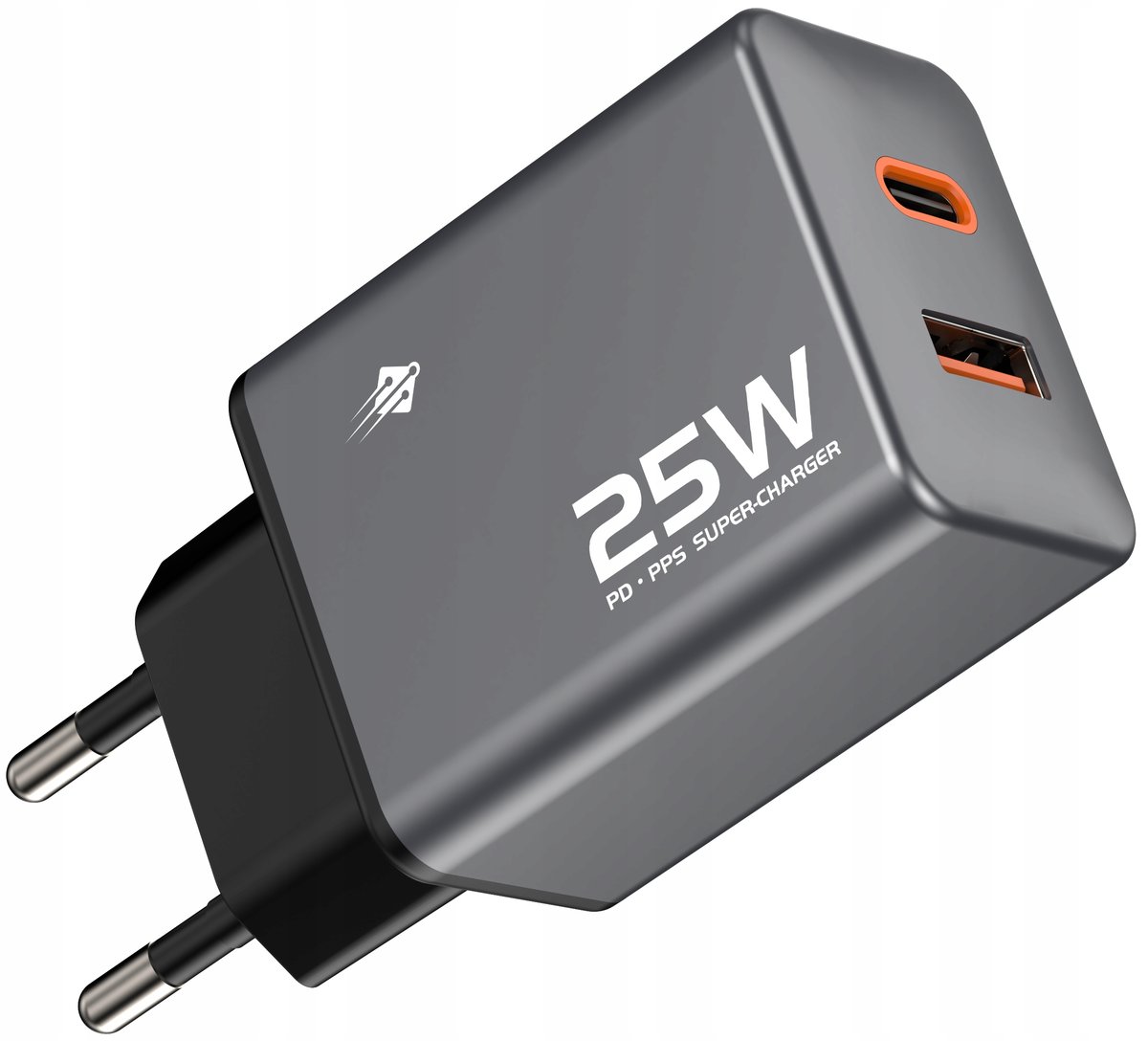 Szybka ładowarka sieciowa do telefonu Apple Samsung 25W 3A QC PD USB C + A