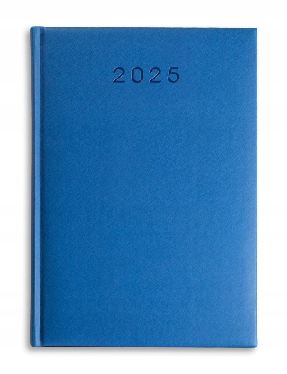 KALENDARZ książkowy A5 terminarz DZIENNY 2025 NIEBIESKI Tury planer