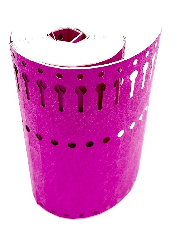 Etykiety TYVEK - 1,27 x 16 cm - rolka 1000 szt-lila.