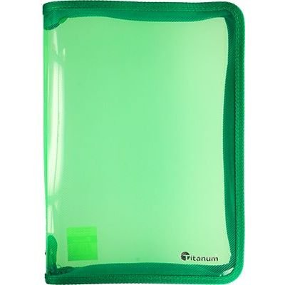 TECZKA PP NA ZAMEK A4 (21 x 29,7 cm) transparentna ZIELONA